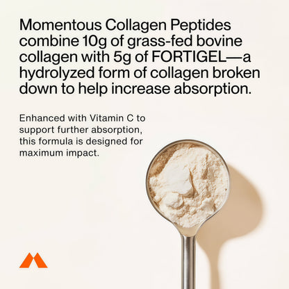 Momentous Grass-Fed Collagen Peptides Powder, Fortigel & Vitamin C