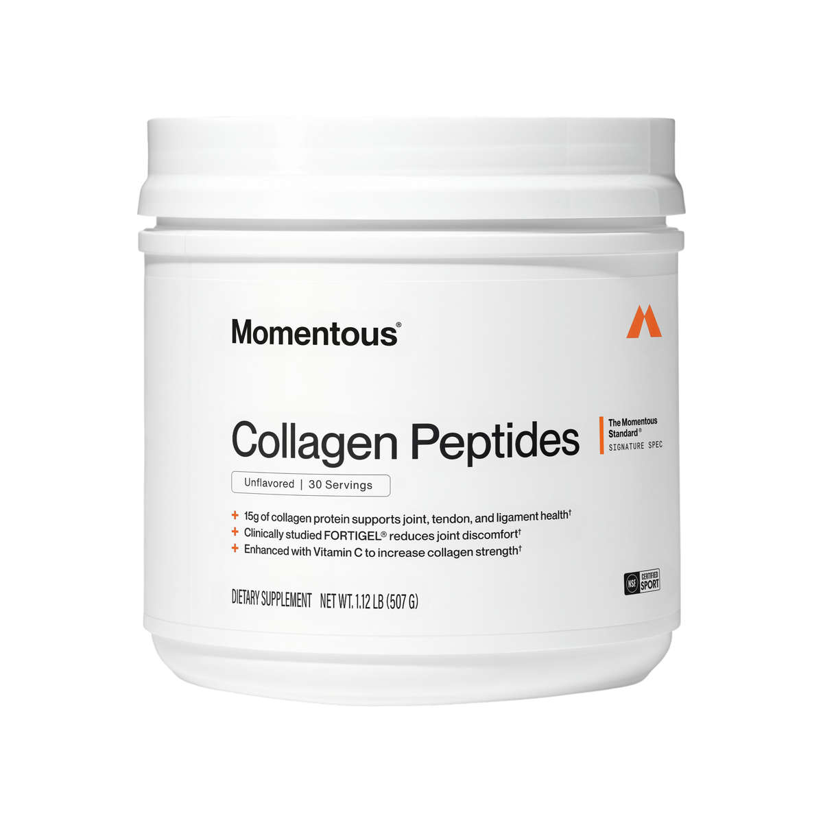 Momentous Grass-Fed Collagen Peptides Powder, Fortigel & Vitamin C